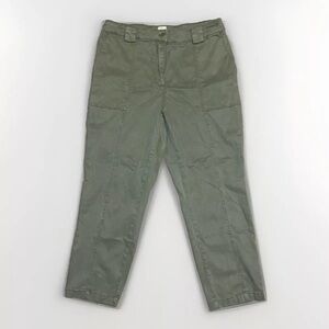 Joie Womens Green Pants XL High Rise Straight Leg Stretch Utility Outdoor Hiking